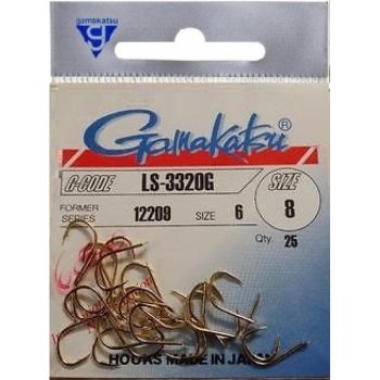 Gamakatsu Udice LS-3320G (gold) je snazna kovana udica, laserski naostrena, sa vraom blago povijenim u stranu. Za pecanje krupnih primeraka sarana i babuske.