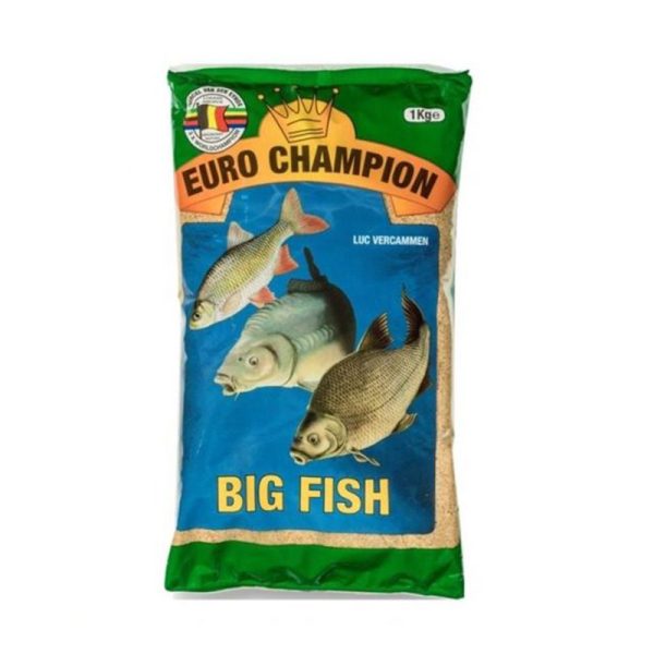 VDE Big Fish je prihrana za pecanje krupnih primeraka deverike, bodorke, linjaka i sarana. Krupne granulacije i odlicno se otvara na samom dnu. Pakovanje 1kg.