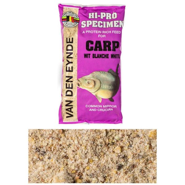 VDE Hi Pro Specimen Carp je hrana neutralne boje bogata proteinskim miksom namenjena za komercijalne vode bogate šaranom. Moze se koristiti i za feeder.