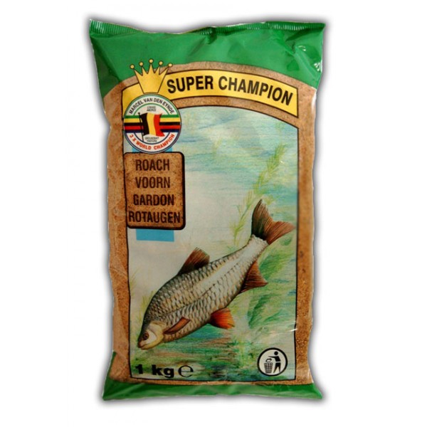 VDE Super Champion Roach hrana slanog je ukusa i srednje lepljivosti sa dosta hranljivih sastojaka. Odlicna za pecanje bodorke na jezerima i stajcicama.