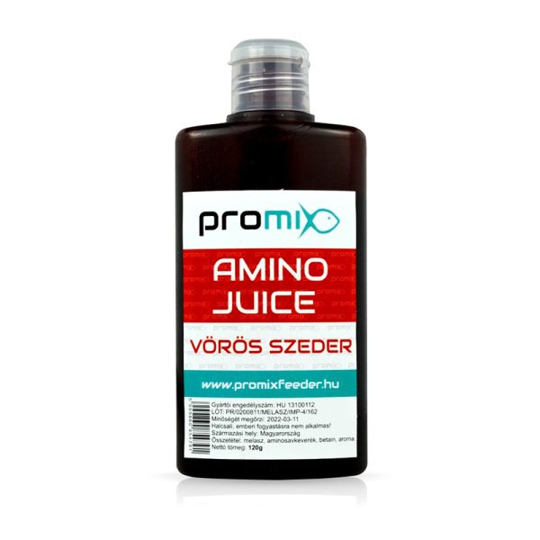 Amino Juce Promix Crvnea Kupina je sok od amino kiselina i mlease koji se može mešati sa hranom, sipati u peleti i direktno na hranilicu. Obogačen betainom-