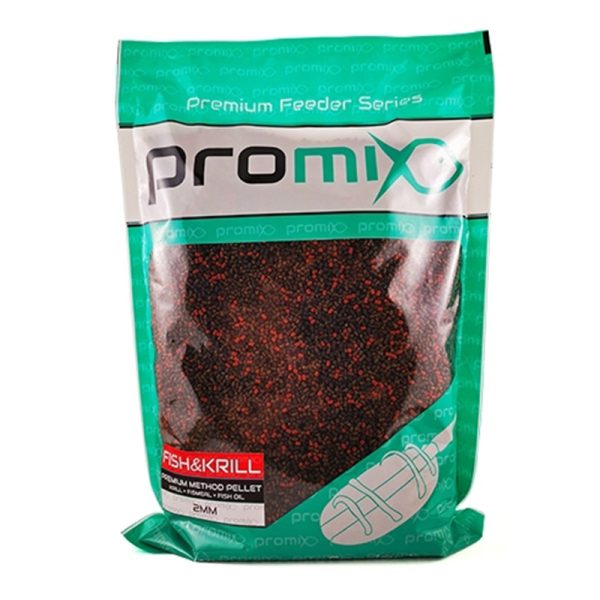 Promix Fish-Krill method pellet 2mm su peleti od 2mm specijalno napravljeni za method feer ribolov. Bogati su vitaminima, esencijalnim uljima ribljim brasnom