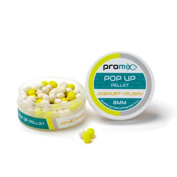 Pop Up Pellet Jogurt-Buterna kiselina 8mm Promix je pop Up pelet jake arome jogurta i buterne kiseline i jarke duo boje koja se jako dobro vidi na dnu
