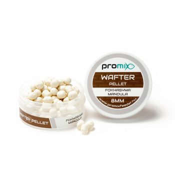 Wafter Pellet Beli luk-Badem 8mm Promix je pop Up - plivajući pelet obogaćeni ekstratorima aroma, aminokiselinama, zaslađivačima, uljima sa aromom belog luka i badema