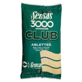 Sensas 3000 Club Ablettes je prihrana za pecanje kedera fine granulacije. Formira svetli oblak-maglu u vodi koji zadržava kedera na mestu pecanja. Pakovanje 1kg