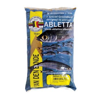 VDE Abletta Yellow je površinska hrana žute boje fine granilacije namenjena za pecanje sitne ribe ili kedera. Za pecanje na jezerima i mirnim recnim tokovima.