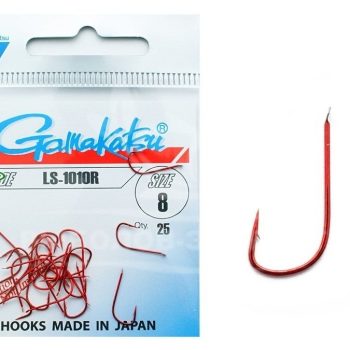 Gamakatsu Udice 1010R je udica za pecanje crvene boje i kao takva preporucuje se za pecanje crvenih (krvavih) mamaca kao sto su larva, pinki i crvena glista.