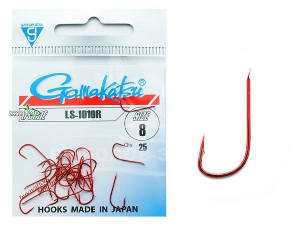 Gamakatsu Udice 1010R je udica za pecanje crvene boje i kao takva preporucuje se za pecanje crvenih (krvavih) mamaca kao sto su larva, pinki i crvena glista.