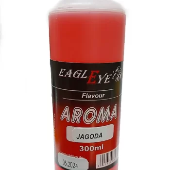 Aroma Jagoda Eagle Eye je visoko koncetrovana aroma koja ima zadatak da privuce ribe na hranjeno mesto. Ova aroma je posebno zanimljiva saranskoj vrsti riba.