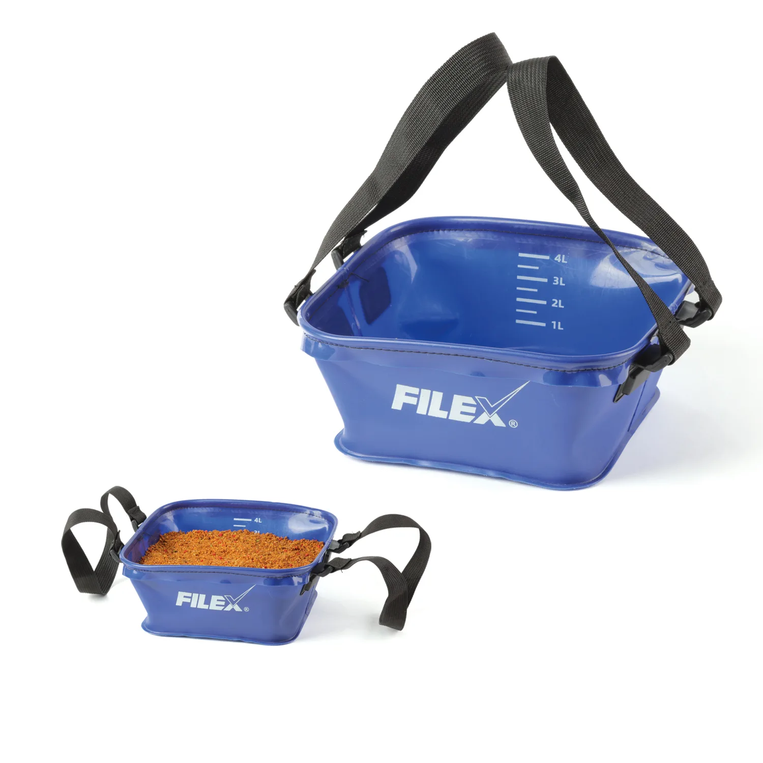 Torba Filex EVA Bowl 4l Torba Filex EVA Bowl 4l je veoma prakticna konusna torba za pripremu hrane, peleta ili spod mix-a, napravljena od EVA materijala. Kapacitet joj je 4l.