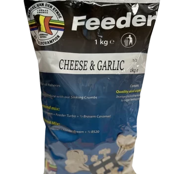VDE Feeder Cheese & Garlic - Univerzalna hrana za efikasan feeder ribolov. Bez aditiva, idealna za sve vode sa aromo sira i belog luka. Idealna za lov mrene.