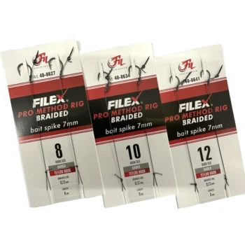 FILEX PRO METHOD RIG s Bait Spike-om na pletenom koncu, udica sa kontra kukom