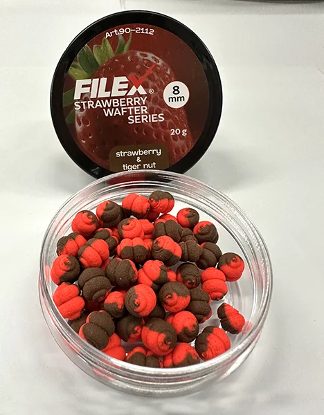 Filex Strawberry Wafter – Jagoda & Tiger Nut filex wafter jagoda & tiger nut 8mm twist mamac za feeder ribolov