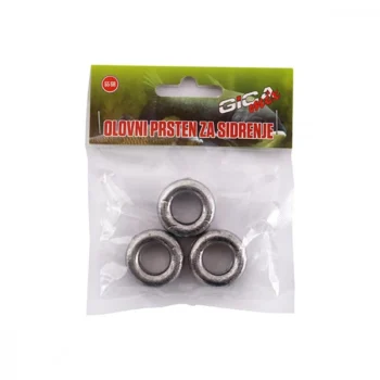 Olovni prsten za sidrenje sistema za tolstolobik – prstenasti oblik 55g, pakovanje 3 komada