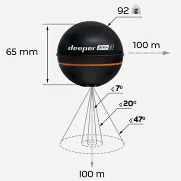 Tri frekvencije sonara – široki, srednji i uski snop za precizno skeniranje dna i lociranje ribe