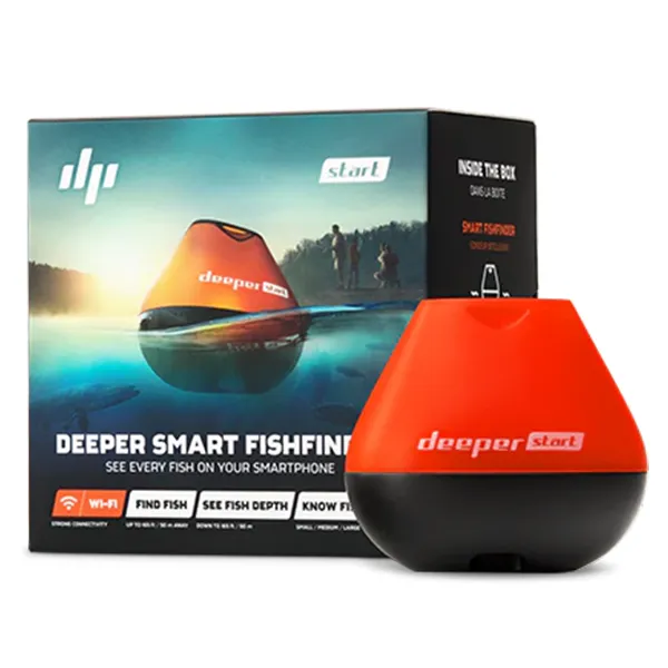 Deeper Start Fish Finder – sonar Deeper Start Fish Finder sonar za rekreativne ribolovce – prikaz ribe, dna i vegetacije preko mobilne aplikacije