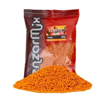 Benzar Turbo Pellet 3mm Mango – fluo peleti za method feeder, 800g