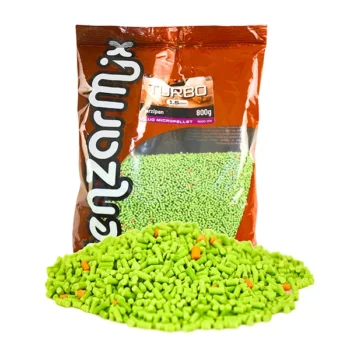 Benzar Mix Turbo Pellet 3mm – Marcipan: slatka aroma za feeder i šaranski ribolov. Brza razgradnja, idealno za šarana, amura i karaša.