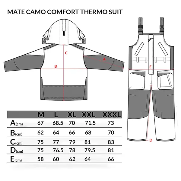 MATE CAMO COMFORT THERMO SUIT – zimsko termo odelo do -20 MATE CAMO COMFORT THERMO SUIT – zimsko termo odelo do -20 - Slika 9